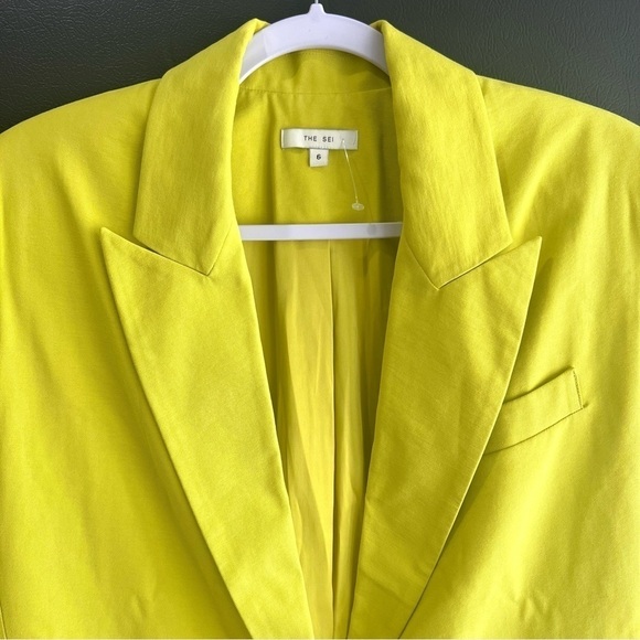 THE SEI Blazer Oversized in Neon Color Size 6 - Picture 6 of 9